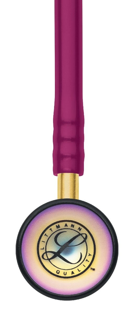 #2157 3M™ Littmann® Classic II Infant Stethoscope, Rainbow-finish Chestpiece, Raspberry Tube, 28 inch