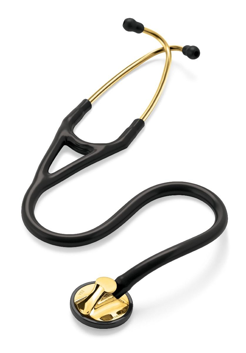 #2175 3M™ Littmann® Master Cardiology™ Stethoscope, Brass-Finish Chestpiece, Black Tube, 27 inch