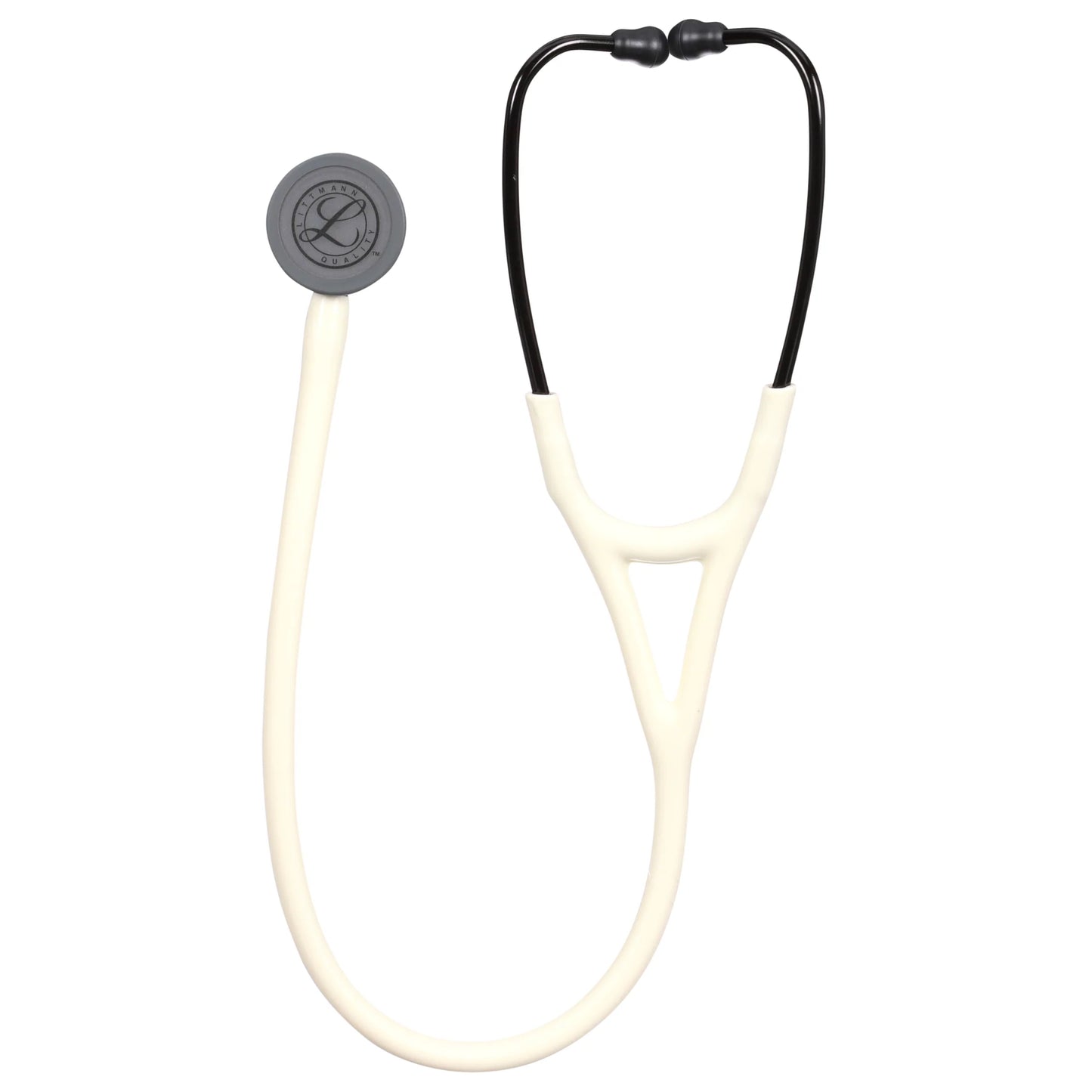 #6186C 3M™ Littmann® Cardiology IV™ Diagnostic Stethoscope, Black Matte-finish Chestpiece, Satin Alabaster Tube, 27 inch