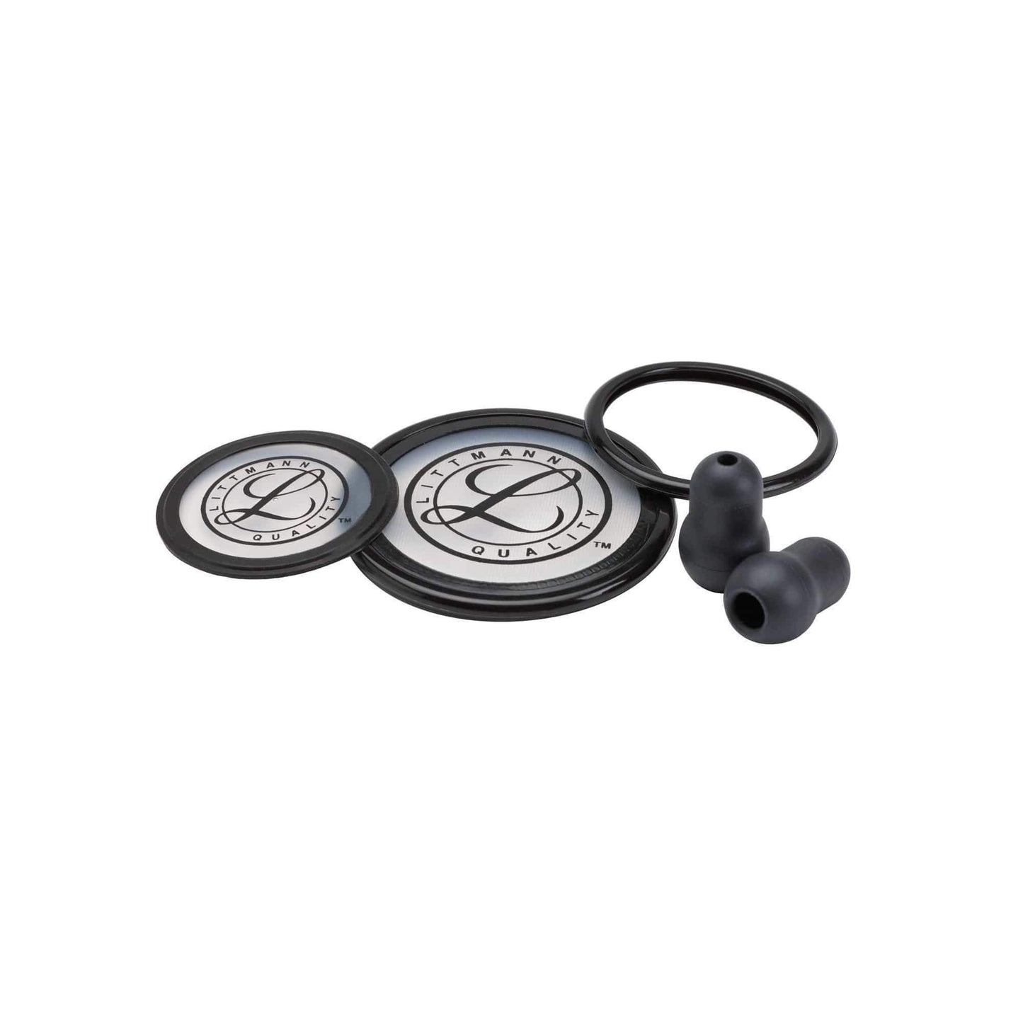 3M™ Littmann® CLASSIC III™ or Cardiology IV™ Stethoscope Spare Parts Kit - Black/ Gray #40017