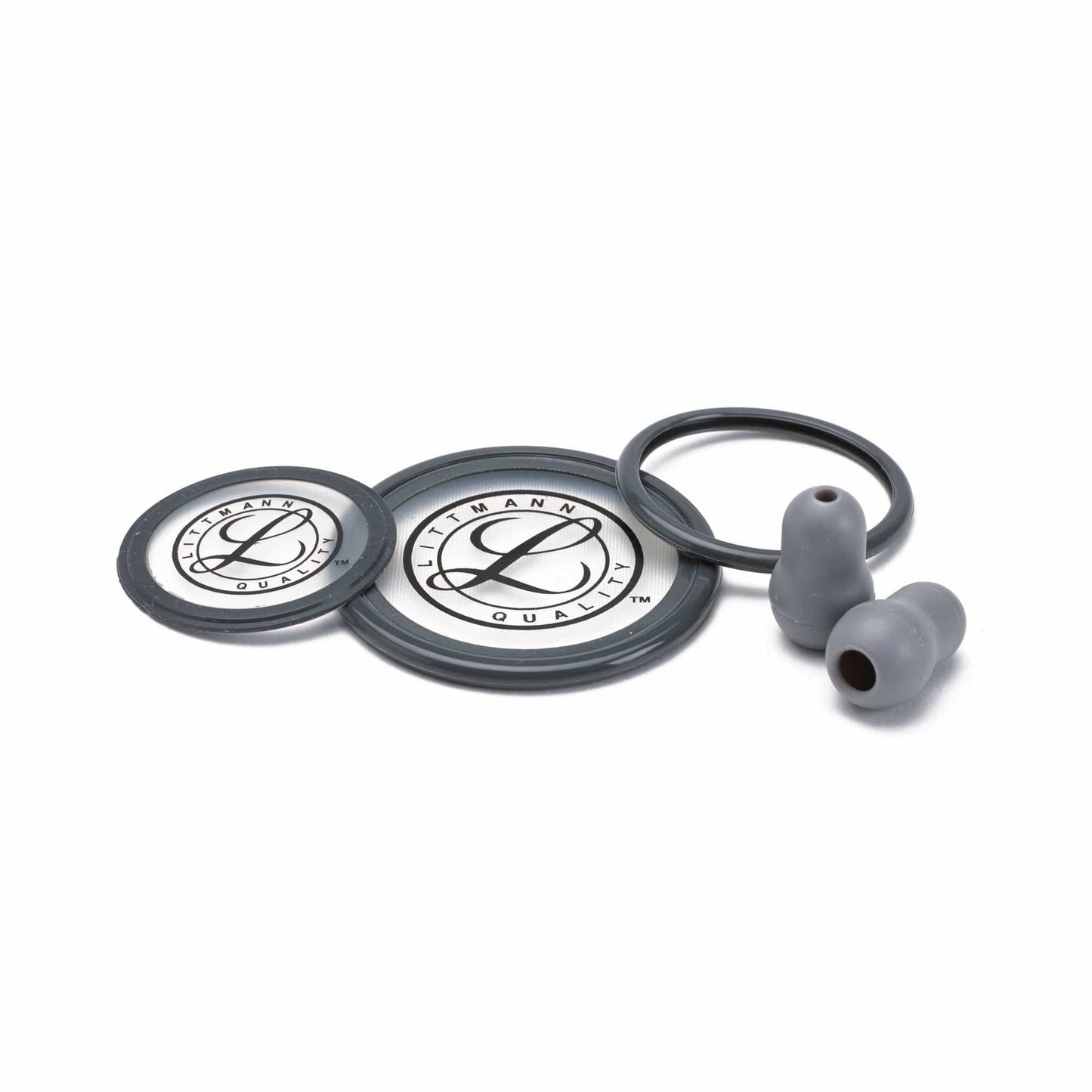 3M™ Littmann® CLASSIC III™ or Cardiology IV™ Stethoscope Spare Parts Kit - Black/ Gray #40017