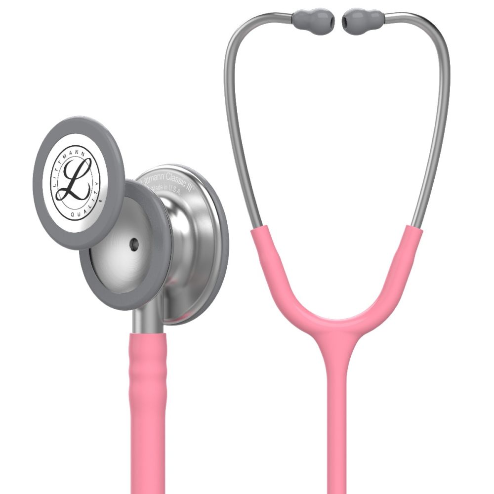 #5633 3M™ Littmann® Classic III™ Monitoring Stethoscope, Pearl Pink Tube, 27 inc