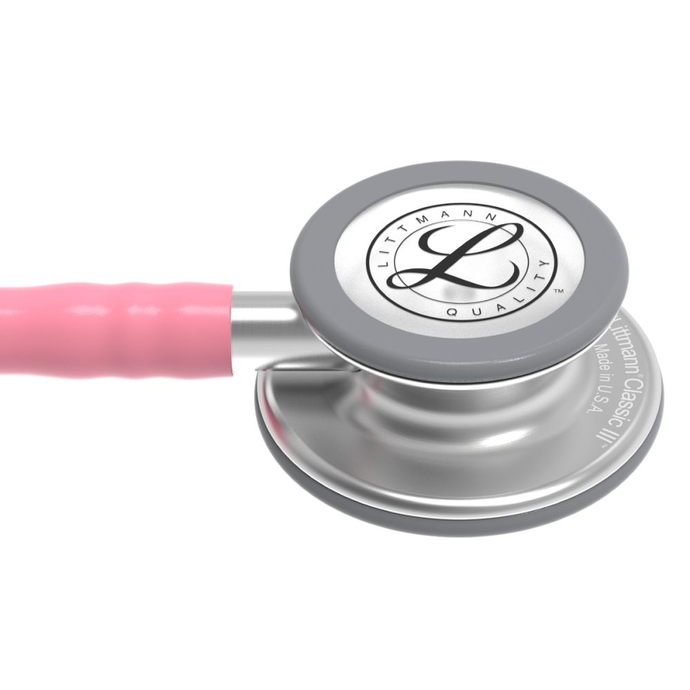 #5633 3M™ Littmann® Classic III™ Monitoring Stethoscope, Pearl Pink Tube, 27 inc