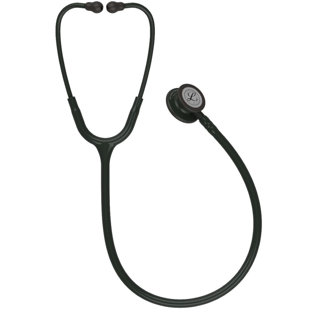 5803 3M™ Littmann® Classic III™ Monitoring Stethoscope, Black Edition Chestpiece, Black Tube, 27 inch