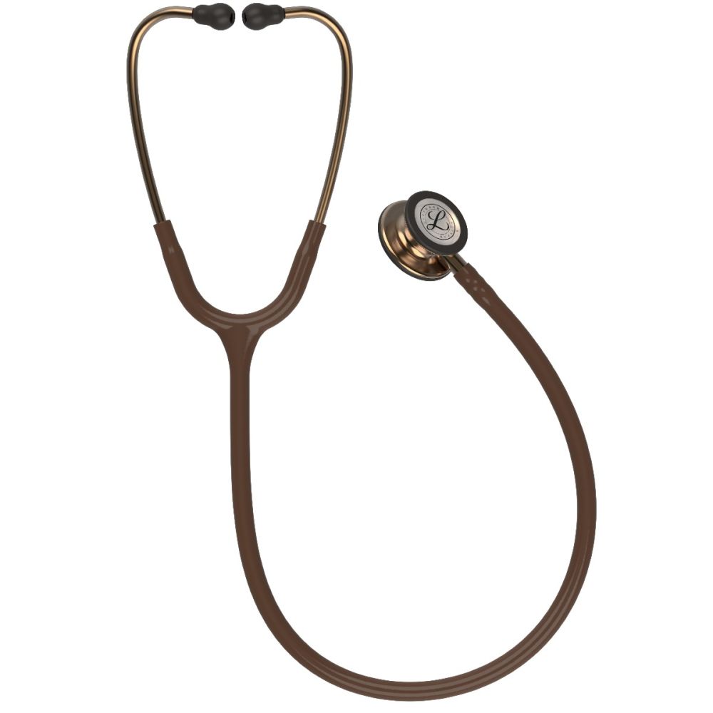 #5809 3M™ Littmann® Classic III™ Monitoring Stethoscope, Copper-Finish Chestpiece, Chocolate Tube, 27 inch