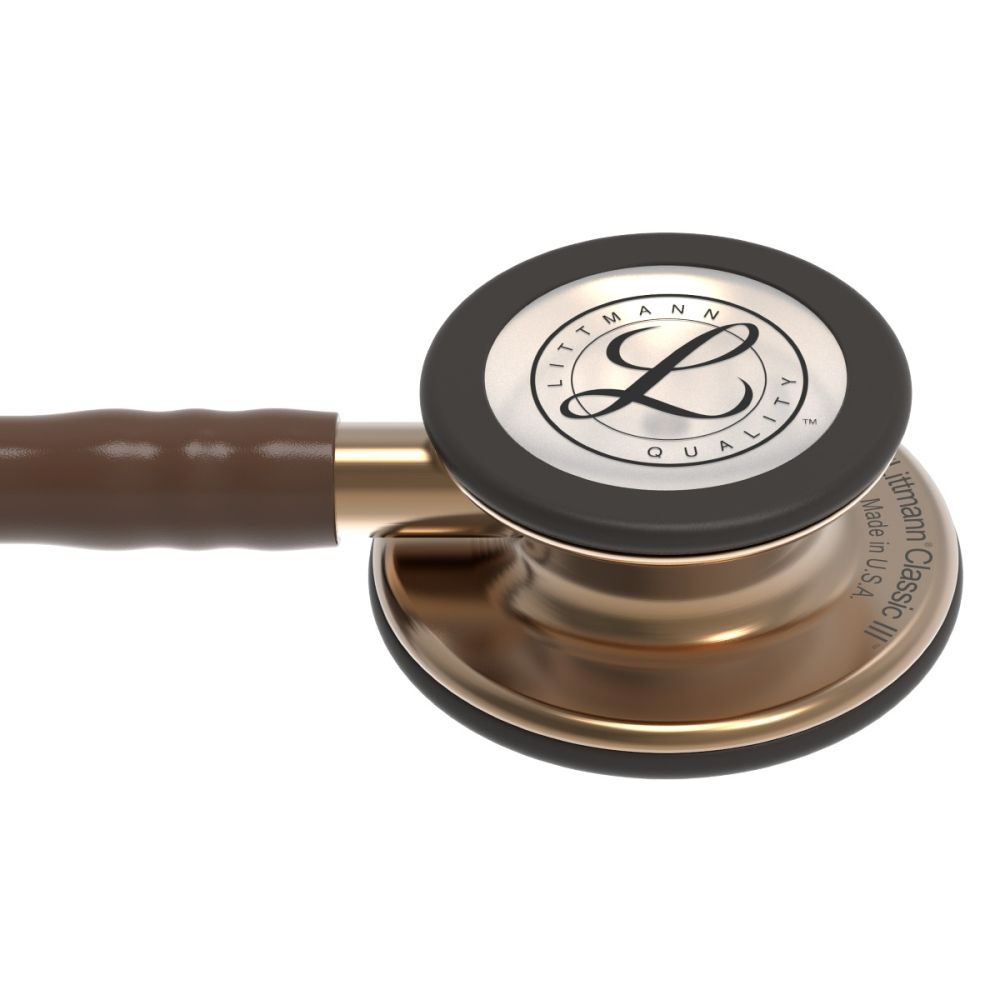 #5809 3M™ Littmann® Classic III™ Monitoring Stethoscope, Copper-Finish Chestpiece, Chocolate Tube, 27 inch