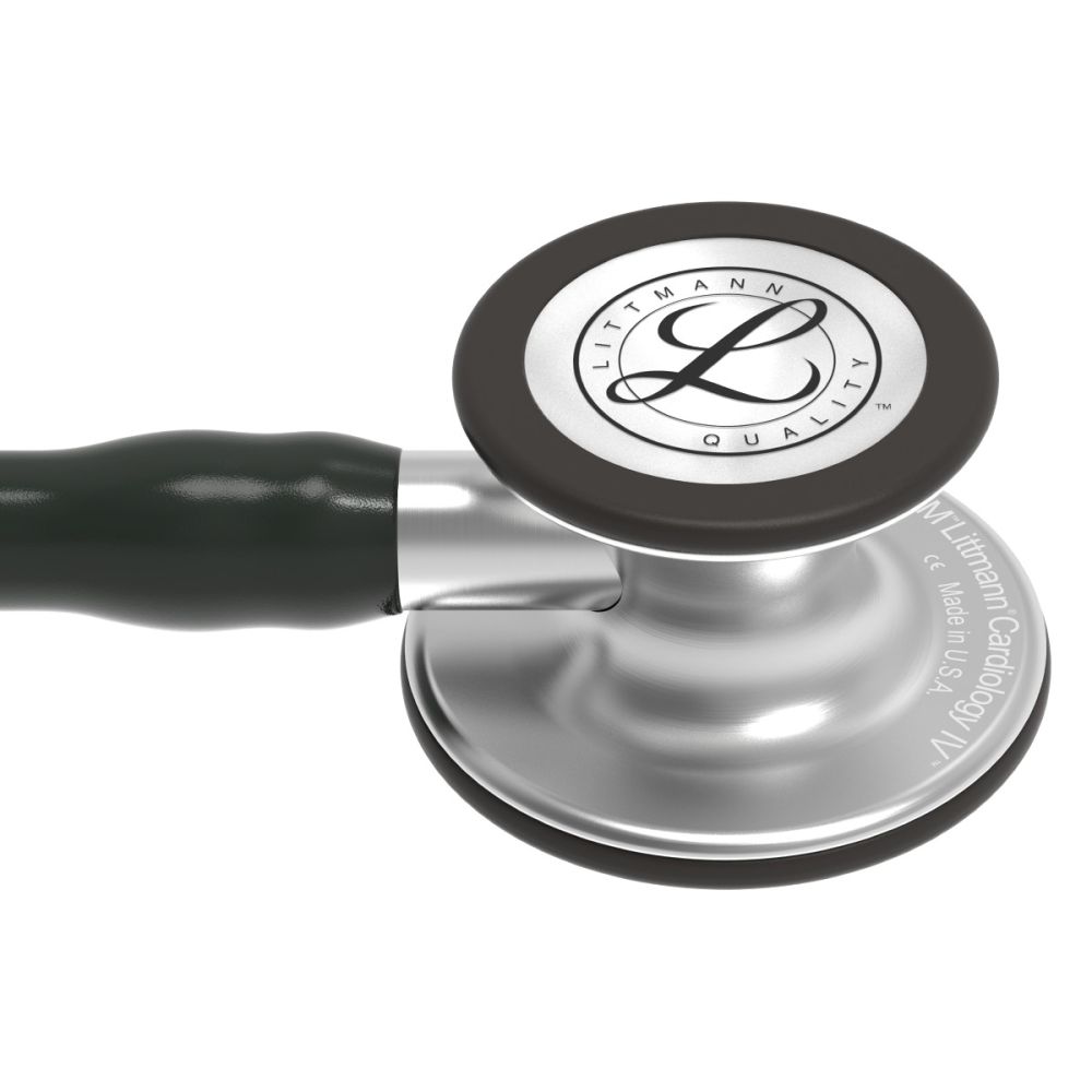 #6152 3M™ Littmann® Cardiology IV™ Diagnostic Stethoscope, Standard-Finish Chestpiece, Black Tube, 27 inch