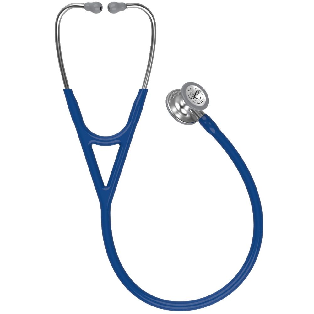 #6154 3M™ Littmann® Cardiology IV™ Diagnostic Stethoscope, Standard-Finish Chestpiece, Navy Blue Tube, 27 inch