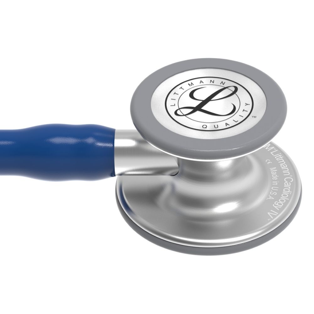 #6154 3M™ Littmann® Cardiology IV™ Diagnostic Stethoscope, Standard-Finish Chestpiece, Navy Blue Tube, 27 inch