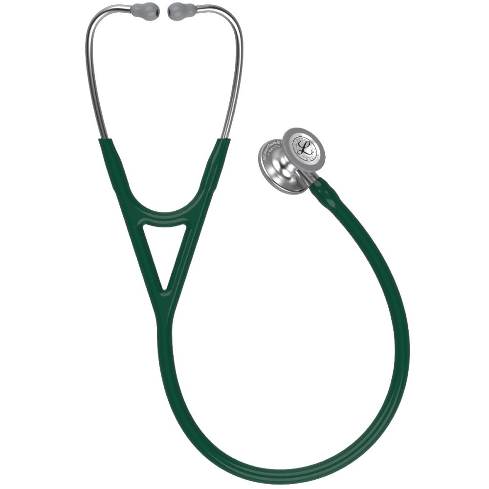 #6155 3M™ Littmann® Cardiology IV™ Diagnostic Stethoscope, Standard-Finish Chestpiece, Hunter Green Tube, 27 inch
