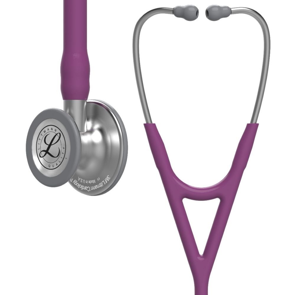 #6156 3M™ Littmann® Cardiology IV™ Diagnostic Stethoscope, Standard-Finish Chestpiece, Plum Tube, 27 inch