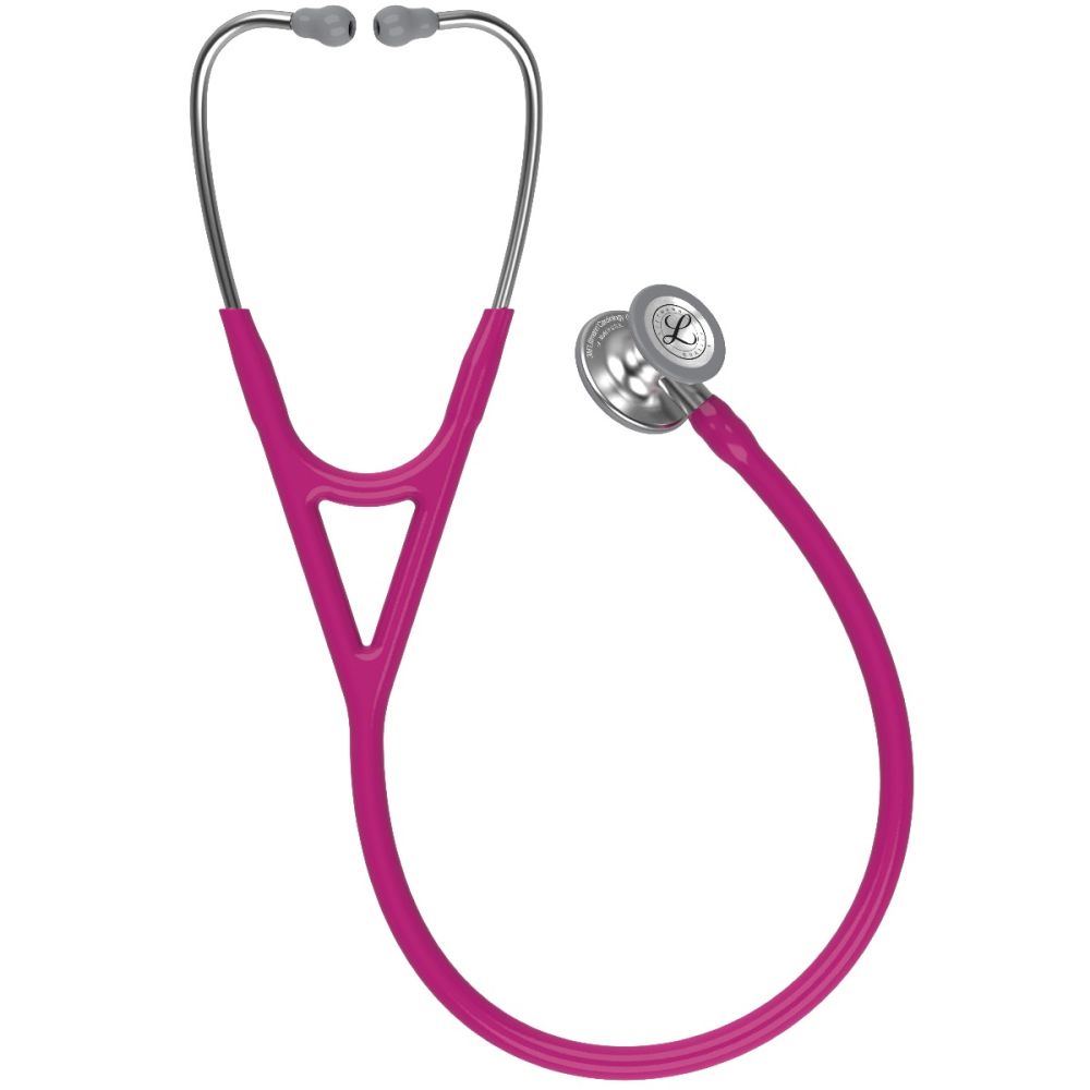 #6158 3M™ Littmann® Cardiology IV™ Diagnostic Stethoscope, Standard-Finish Chestpiece, Raspberry Tube, 27 inch