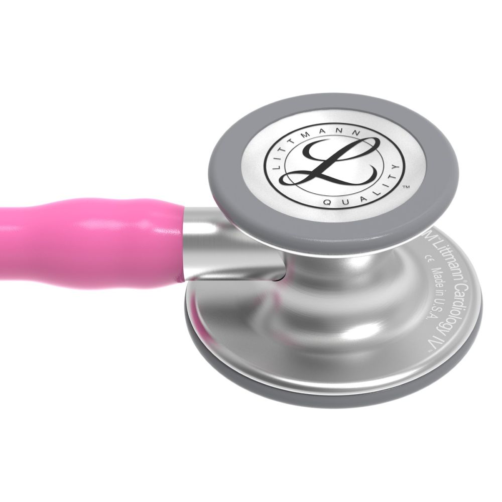 #6159 3M™ Littmann® Cardiology IV™ Diagnostic Stethoscope, Standard-Finish Chestpiece, Rose Pink Tube, 27 inch (Limited Edition)
