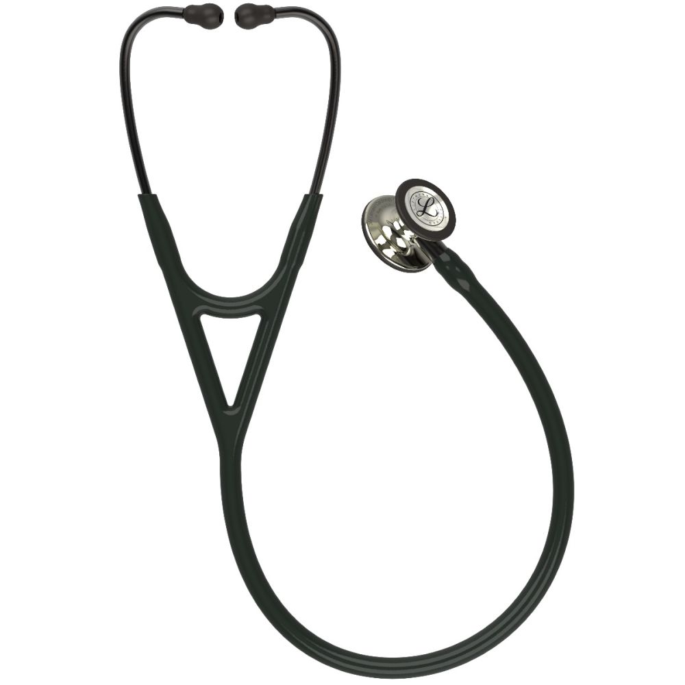 6179 3M™ Littmann® Cardiology IV™ Diagnostic Stethoscope, Champagne-Finish Chestpiece, Black Tube, Smoke Stem and Headset, 27 inch