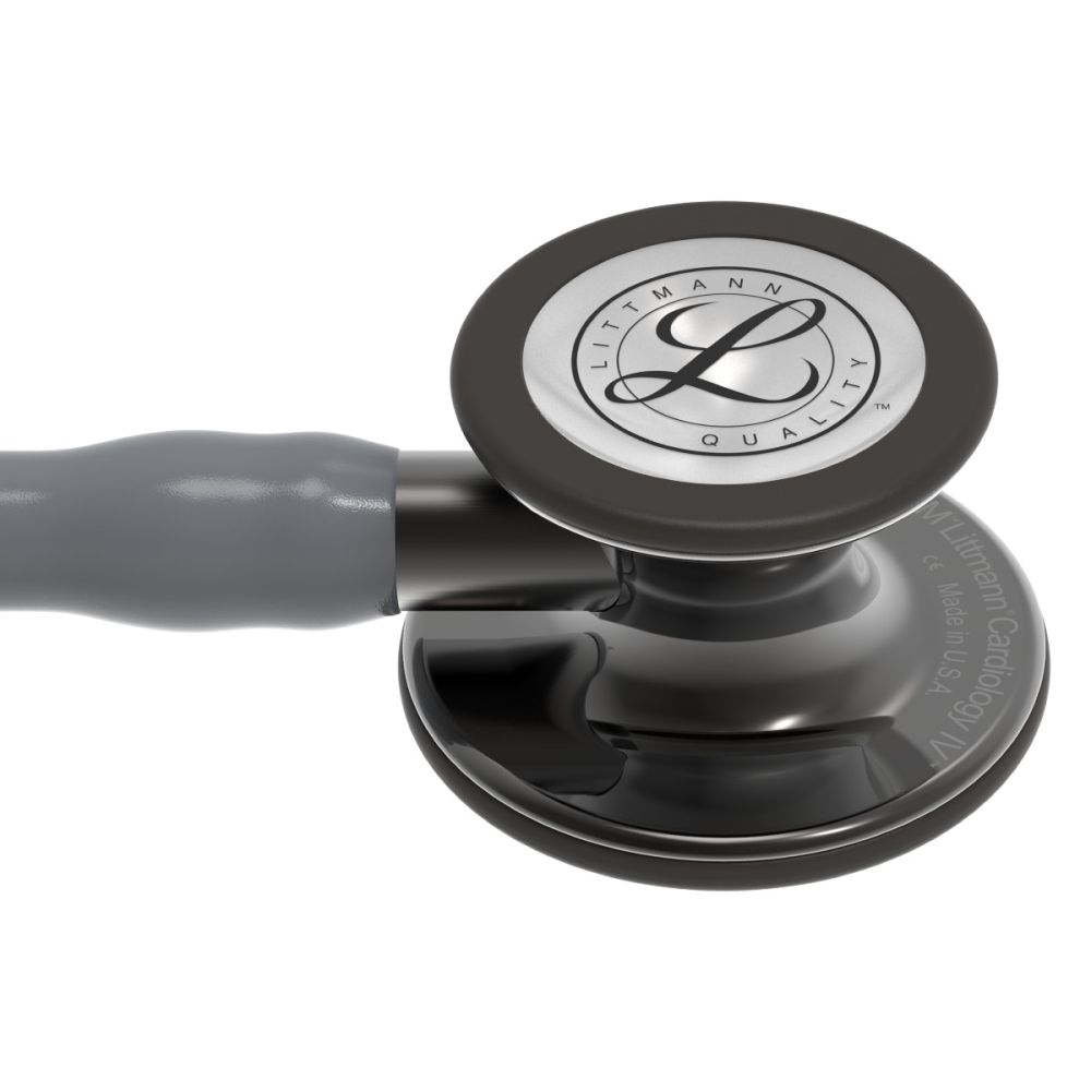 #6238 3M™ Littmann® Cardiology IV™ Diagnostic Stethoscope, High Polish Smoke-Finish Chestpiece, Gray Tube, Smoke Stem and Smoke Headset, 27 inch