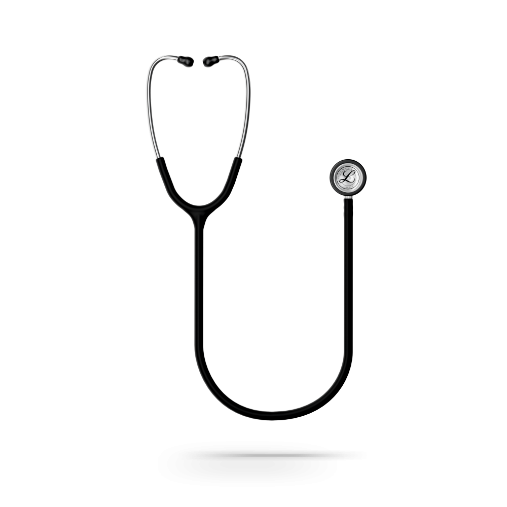 #5620C 3M™ Littmann® Classic III™ Stethoscope, Stainless-finish Chestpiece, Satin Black Tube, 27 inch