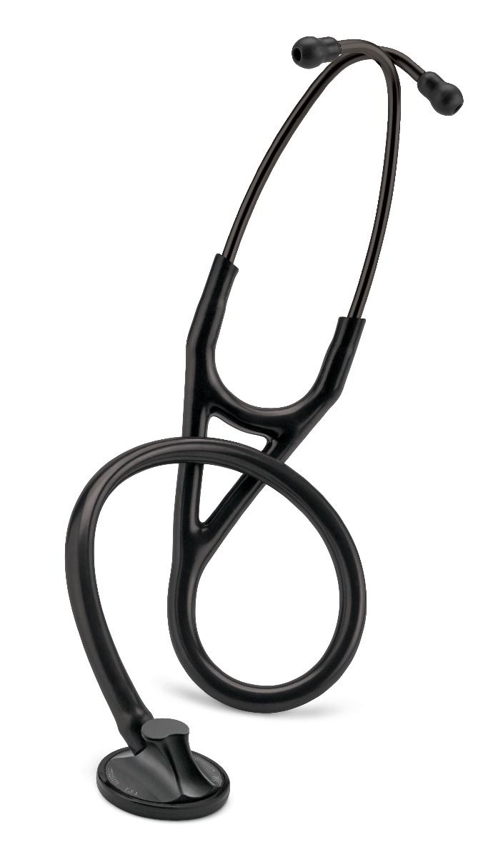 #2161 3M™ Littmann® Master Cardiology™ Stethoscope, Black Plated Chestpiece and Black Headset, Black Tube, 27 inch