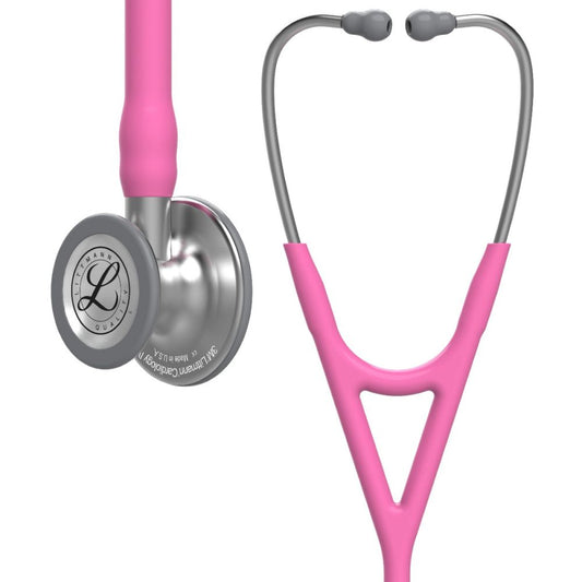 #6159 3M™ Littmann® Cardiology IV™ Diagnostic Stethoscope, Standard-Finish Chestpiece, Rose Pink Tube, 27 inch (Limited Edition)