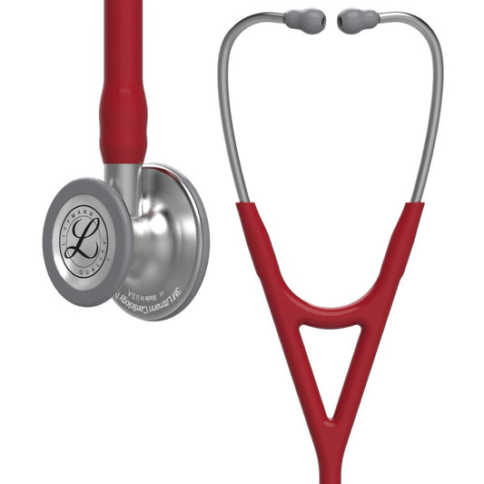 #6184 3M™ Littmann® Cardiology IV™ Diagnostic Stethoscope, Standard-Finish Chestpiece, Burgundy Tube, 27 inch