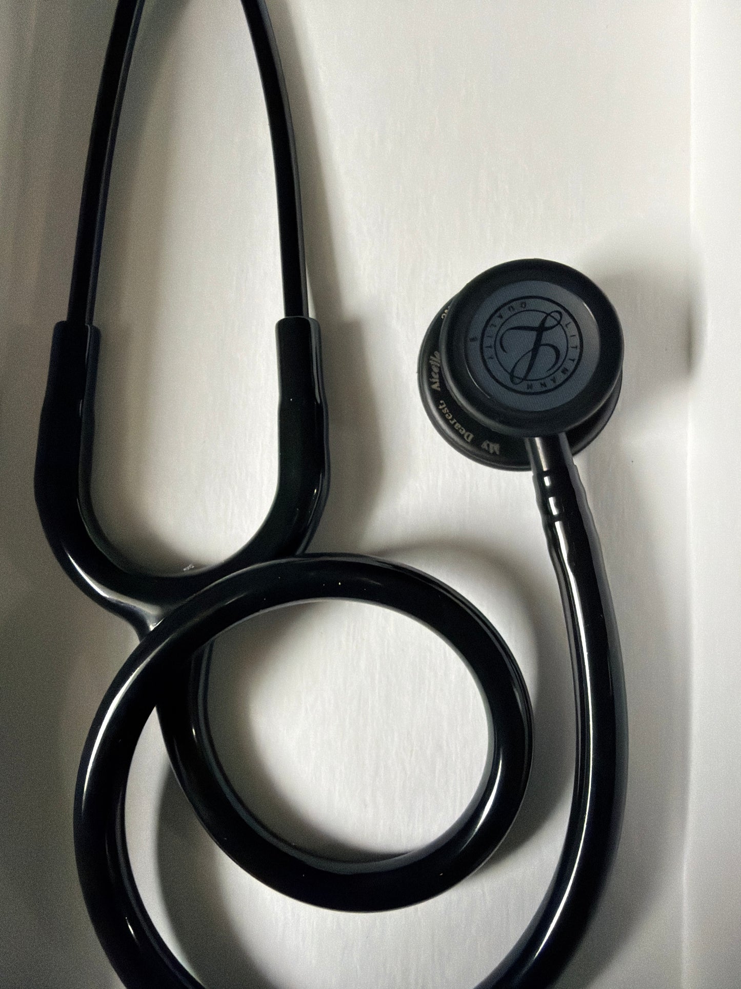 MISENGRAVED- BRANDNEW 5803 3M™ Littmann® Classic III™ Monitoring Stethoscope, Black Edition Chestpiece, Black Tube, 27 inch