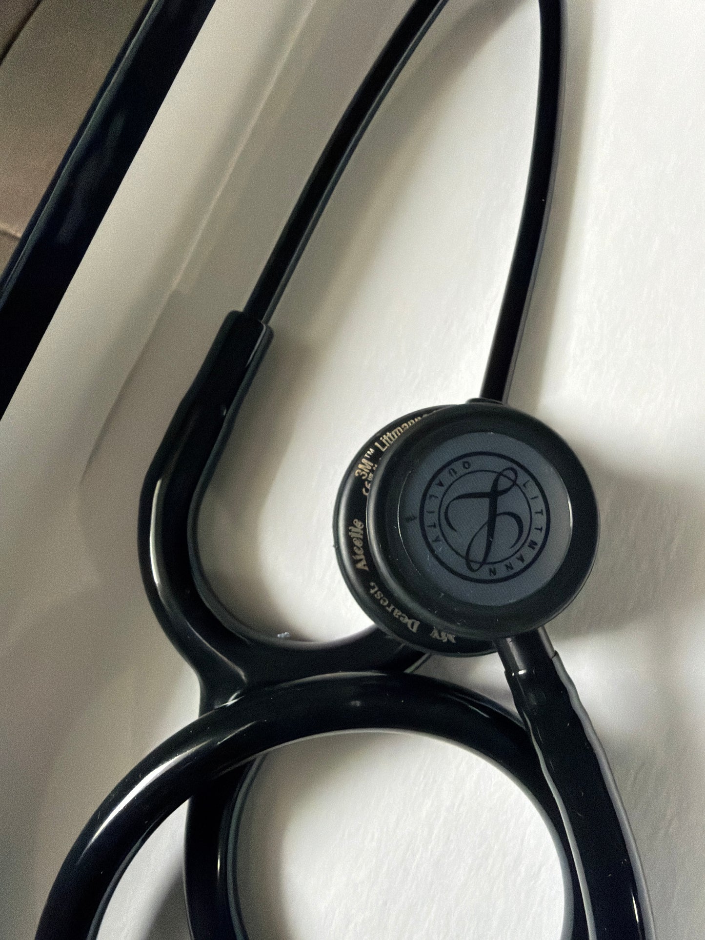MISENGRAVED- BRANDNEW 5803 3M™ Littmann® Classic III™ Monitoring Stethoscope, Black Edition Chestpiece, Black Tube, 27 inch