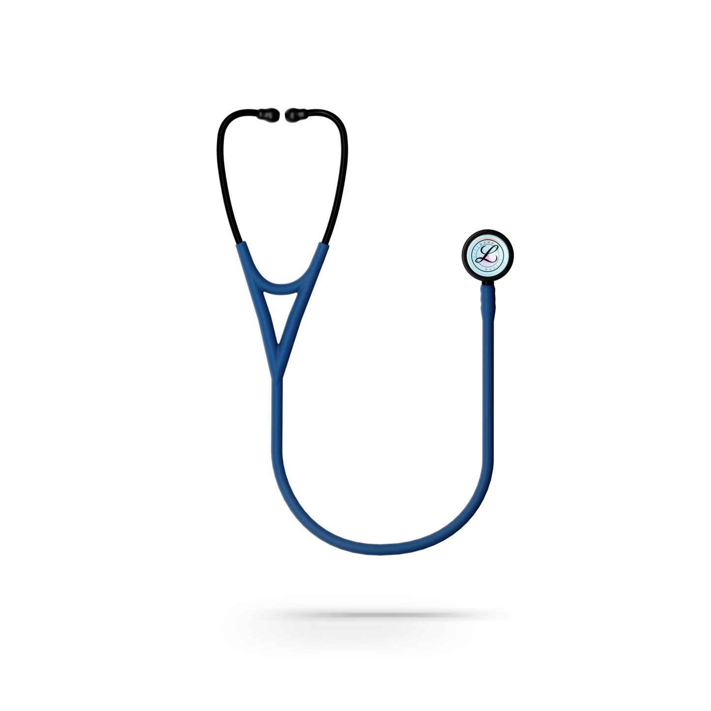 #6242C 3M™ Littmann® Cardiology IV™ Stethoscope, High Polish Rainbow Chestpiece, Satin Navy Tube, Black Stem and Black Headset, 27 inch