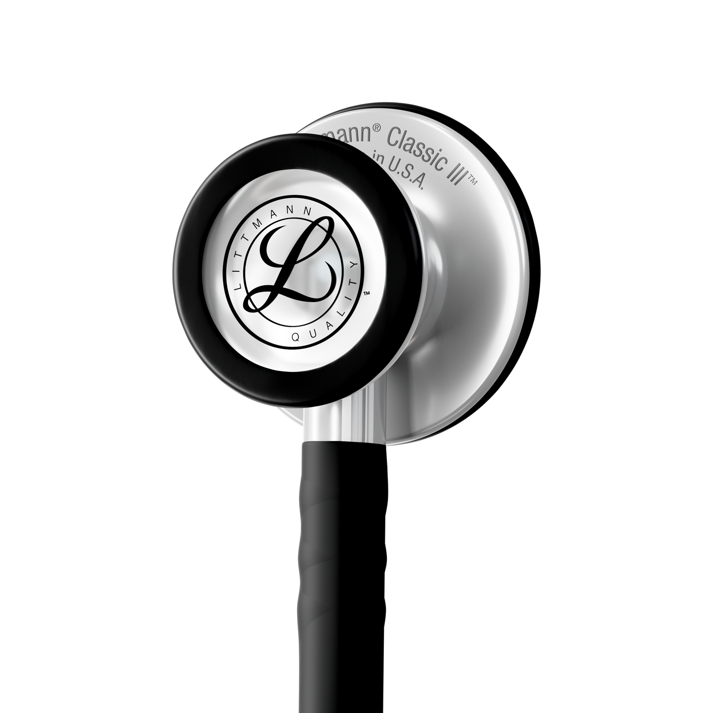 #5620C 3M™ Littmann® Classic III™ Stethoscope, Stainless-finish Chestpiece, Satin Black Tube, 27 inch