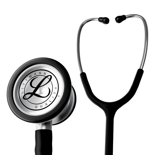 #5620C 3M™ Littmann® Classic III™ Stethoscope, Stainless-finish Chestpiece, Satin Black Tube, 27 inch