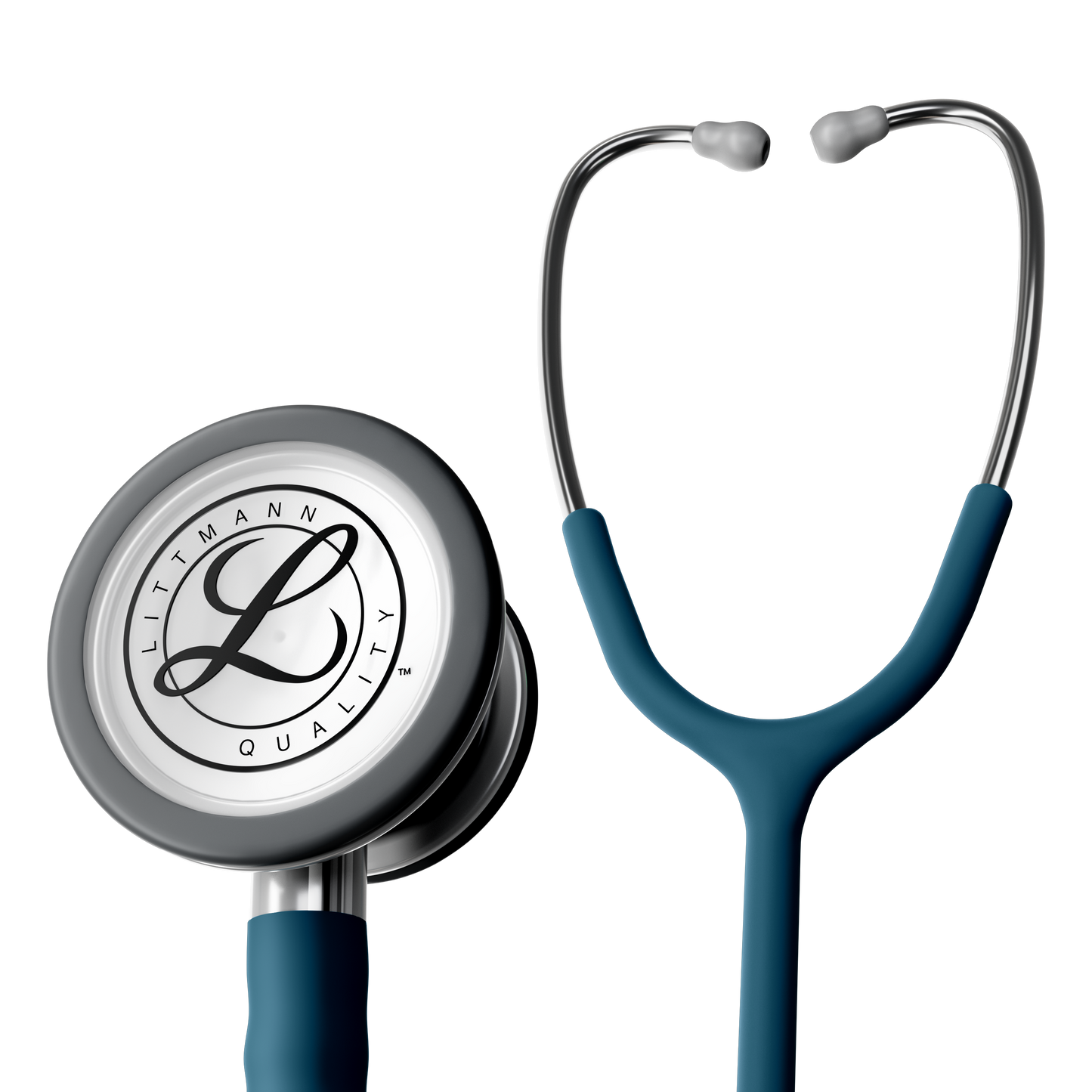 #5623C 3M™ Littmann® Classic III™ Stethoscope, Stainless-finish Chestpiece, Satin Caribbean Blue Tube, 27 inch